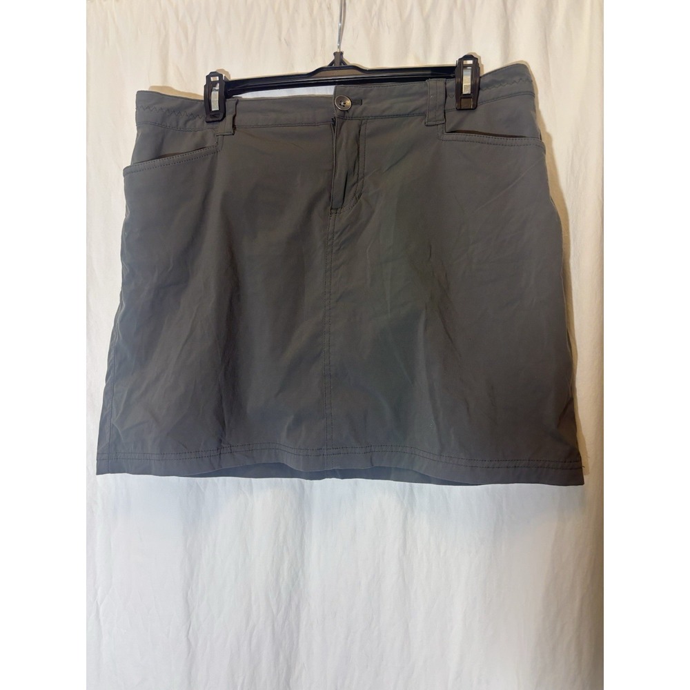 Eddie Bauer Travex‎ Skort 10 Gray Stretch Athletic Outdoor Hiking Women's II1